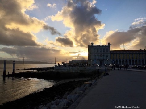 Terreiro do paço coucher de soleil